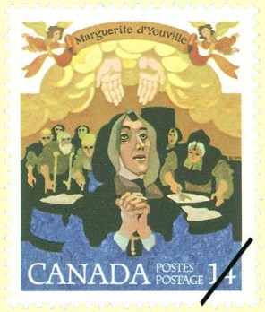 캐나다의 성녀 마리아 마르가리타 듀빌 기념우표_Canada Post stamp 1978.jpg